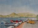 Porto Heli 2 (Spetsi), Aquarell, 40x30